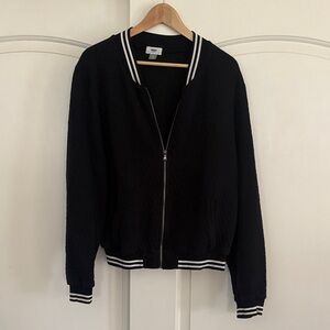 Old Navy Black Jacket with White Accents